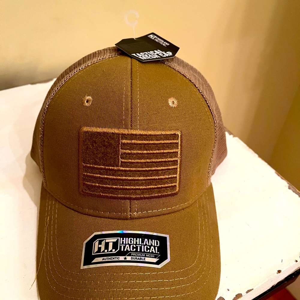 Highland Tactical- American Flag soft mesh hat